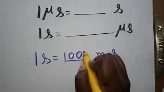 microsecond to second