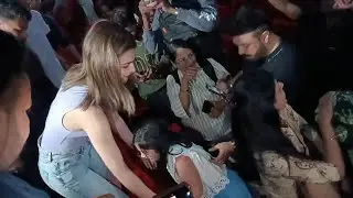 Little Girl Touching Kriti Sanon Feet As She Reached To Meet Her Fans Film Crew is Going Housefull