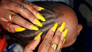 ASMR Tingly Scalp Scratching, Nitpicking and Brushing Sounds #asmr #relax #asmrsounds #hair 