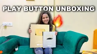 Unwrapping Glory: Youtube Golden & Silver Play Button Unboxing! | @tejasswiprakash413