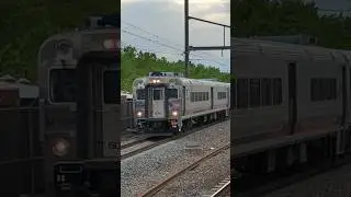 NJT Comet 5 Cab Car #6065 Lays On The Horn When Approaching Secaucus Junction in 17 Seconds #shorts