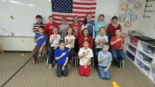 New Covenant Academy Mansfield PA 4th Grade Natl Anthem