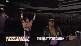 WWE 2K24 - Shawn Michaels & Shawn Michaels vs. Bret Hart & Bret Hart (w/ Jim 