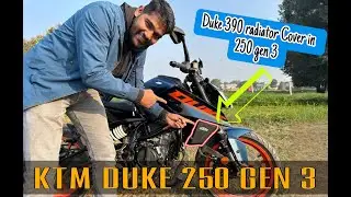 🔥KTM Duke 250 Gen 3 ka Important Mod | Radiator Guard Installed | Radiator Side Cover