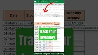 Inventory Tracking in Excel | Track your Inventory Running Balance
