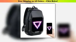 Divoom Cyberbag 64x64 Pixel LED Display 15-Inch Laptop Shoulder Bag Backpack Camera Portable Men