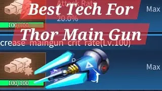 Best Tech For Thor Main Gun Updated Tests: Damage Crit Rate The Best? YES! Wing Fighter Comparisons