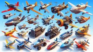 ABC Flying Machines Song 🚀 | Learn A to Z Air Vehicles with Fun Music!