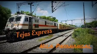 Tejas Superfast Express Chennai Egmore-Madurai junction 22671/22672 cruising with awesome sound.