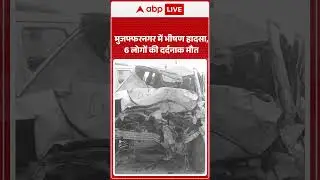 UP NEWS: Muzaffarnagar में भीषण हादसा, 6 लोगों की दर्दनाक मौत | Road Accident | ABP SHORTS