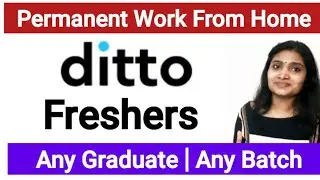 Permanent work from home jobs| Any Graduate can apply| Apply Fast