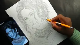 katrina kaif drawing / Katrina kaif drawing step by step / How to drawing a perfect portrait outline
