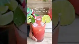 Watermelon Cucumber Fresca 🍉🥒 #watermelon #cocktail