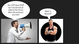 No, V-Shred, HIIT Does NOT Burn Way More Calories After the Workout! (Study in Description)