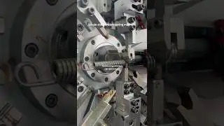 How to be finished the Tension spring  #spring #springmanufacturer #machine #wirebender#springmaker