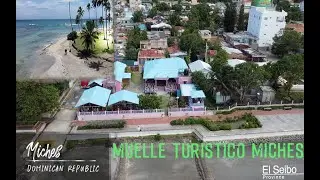 Miches, Dominican Republic | Muelle Turistico Miches | El Seibo Province [Aerial  - Playa Esmeralda]