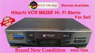#Hitachi  #VCR M628E Full Working with Remote New Condition #95920-79286