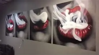 Victor Joker - CoffeeMolka Cafe Calligraphy Graffiti Interior Design