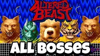 Altered Beast - All Bosses (Genesis)