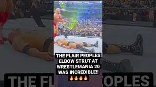 The Ric Flair PEOPLES ELBOW STRUT at Wrestlemania 20 Was INCREDIBLE!🔥🔥🔥#viralshorts #wrestlemania