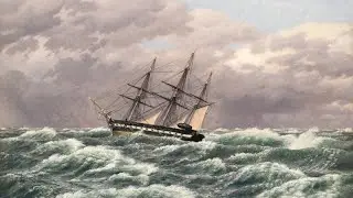 2 hours Clipper Ship Screensaver | 4K Art TV | Vintage Boat Painting TV Art | Nautical Screensaver