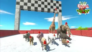ANIMAL SPEED RACE MERRY CHRISTMAS - Animal Revolt Battle Simulator