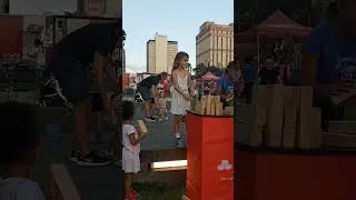 downtown Tampa activity buccaneers game day in front of the children's museum