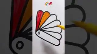 🌈🪭 Creative Art #youtubeshorts #shorts #viralreels #trending #art #reels #brush #coloring
