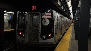 IND Queens Blvd Line: (E) (F) Exp, (M) (R) Lcl Action at Forest Hills-71st Avenue /w R42 Refuse 