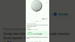 Google Nest Mini with Google Assistant Smart Device Smart Speaker