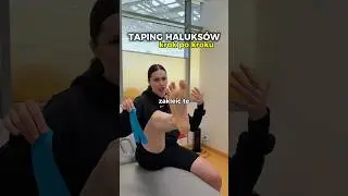 Koślawy Paluch lub Haluks?🦶🏼Wypr&oacute;buj tą metodę Tapingu! 🩹 #sport  #kinesiotaping #fisioterapia