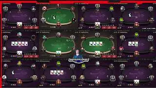 Playing Poker 2NL 12 tabling 9 reg + 3 zoom it's going okay, rough session!