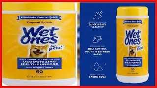Wet Ones for Pets Deodorizing Multi-Purpose Dog Wipes With Baking Soda | Dog Deodorizing Wipes