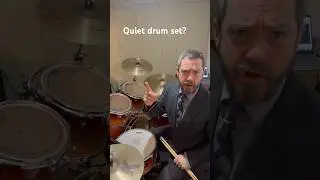 Cheap and easy ways to make a drum set a little more quiet. #drummerofyoutube #quietdrums