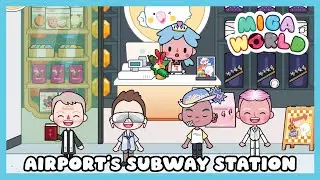 Miga Town: My World - New Location Aiport's Subway Station