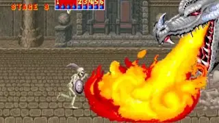[MAME] golden axe 'Tirith flare' one coin clear [마메] 골든엑스(황금도끼) '티리스 플레어(여전사)' 원코인 클리어