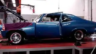 john's 72 Nova on the chassis dyno