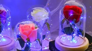 DIY💕  COMO HACER LA ROSA DE LA BELLA  ❤/ COMO HACER CENTROS DE MESA MUY ELEGANTES/ DIY HOME DECOR.