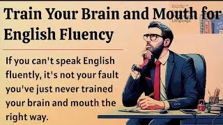 Train Your Brain and Mouth for English Fluency || Graded Reader || Speak Fluently English 📚