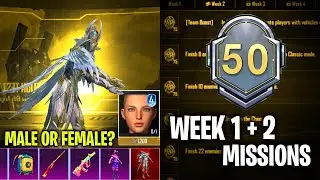 C2S6 Royal Pass M12 RP GAMEPLAY || Week 1 + Week 2 Missions