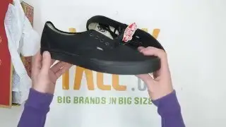 Vans Authentic - Black Black - Unboxing | Walktall