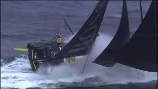 Alex Thomson in Vendee Globe at KERGUELEN ISLAND
