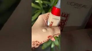 L'Oreal Paris Infallible Tinted Serum Foundation shade-very light #shorts #lorealparis #yt
