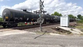 2 trains meet at DD road in Columbia Illinois
