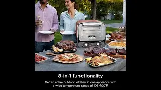 SharkNinja OO101 Woodfire 8-in-1 Outdoor Oven, Pizza Maker, 700&deg;F High Heat Roaster #amazon