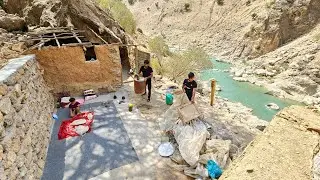 🏕️ Nomadic Life After the Storm 💨 | Family Moves into a Hut ❤️ + Ali Cooks Fish 🐟 | Daily Life Vlog
