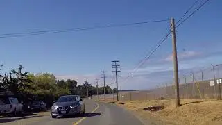 Comox BC Canada - Driving Around Comox Airport / Air Force Base from Coast - Dry Conditions