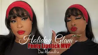 HOLIDAY GLAM ft. Fenty Beauty MVP Liquid Lipstick
