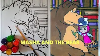 MASHA AND THE BEAR GIANT BOOK SERIES PAGE-1 | KIDS PAINTING | MASHA AND MISHKA | GIANT BOOK SERIES