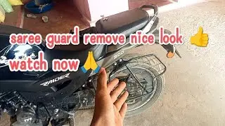 TVS Raider 125 Remove Saree Guard | rider modification 😊 nice look.. #video #tyer #vlog 